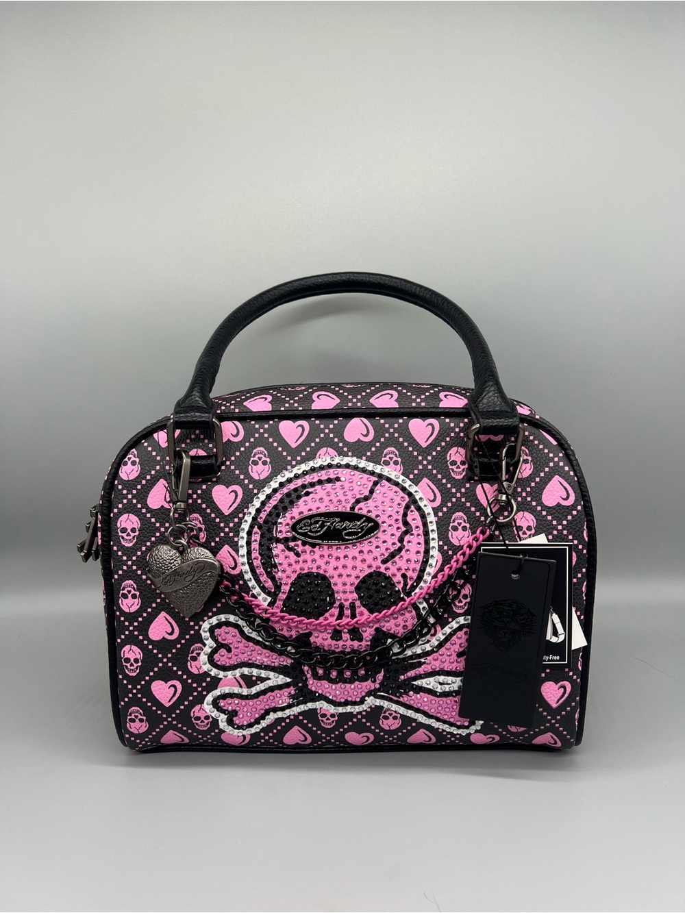 Ed hardy skull satchel purse
